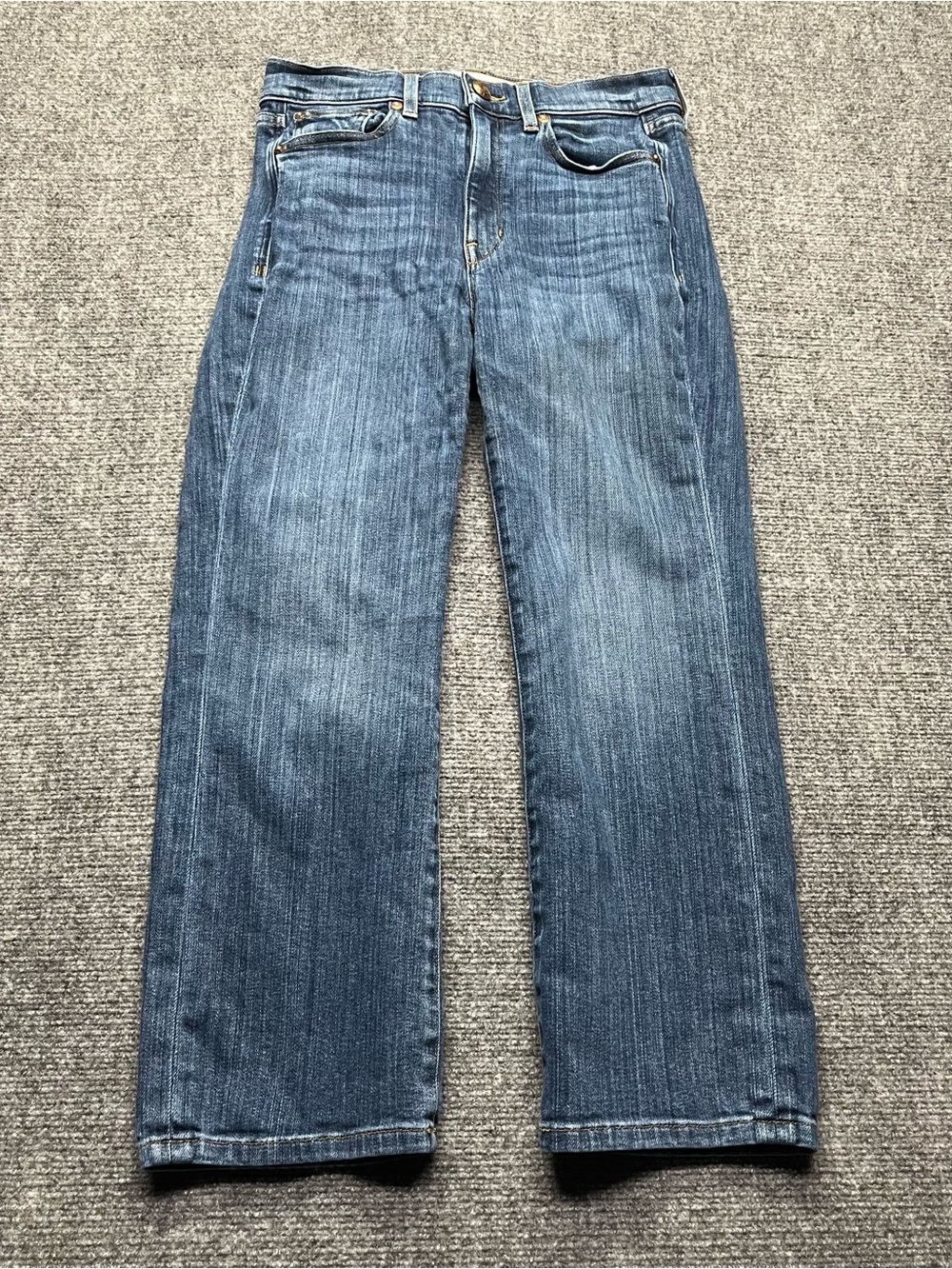 AYR Jeans Womens 28S (28x24) Blue The Pop Straight Leg Mid Rise USA Made